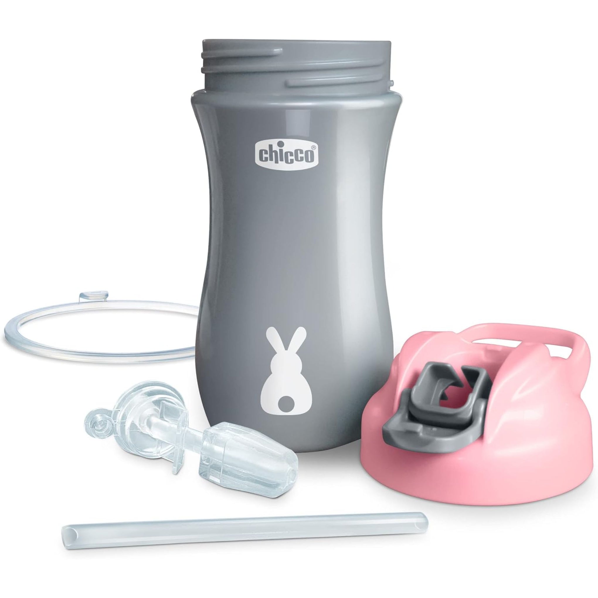 Chicco Chicco Soft Spout Tumbler Spill-Free 12oz Pink/Silver 18m+ (1pk)