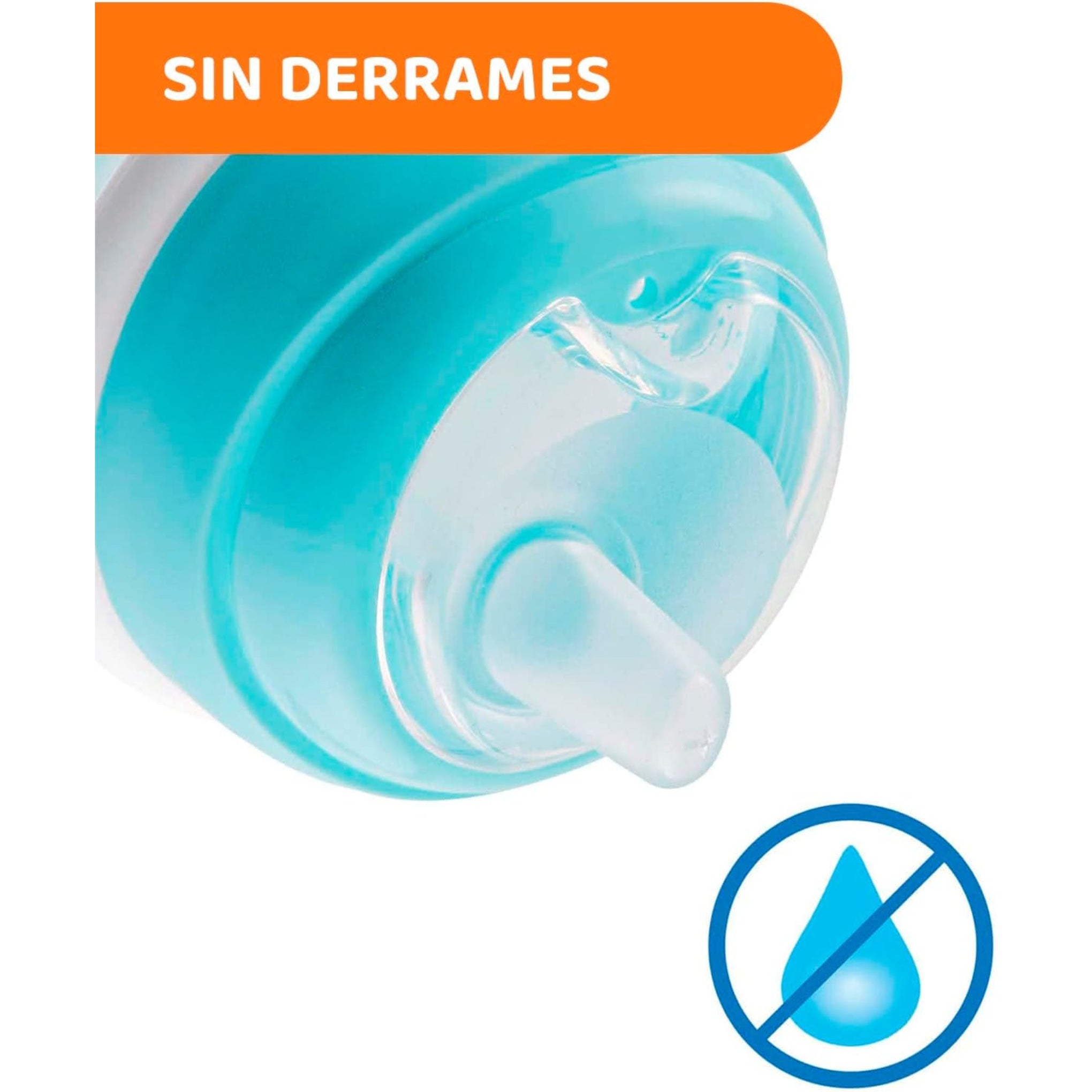 Chicco - Transition Cup - Ergonomic Silicone Spout - Double Anti Colic Valve - BPA Free - 200ml - 4+ Months - Blue
