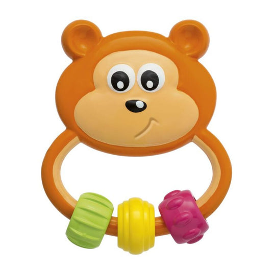 Chicco Easy Grasp Bear Toy | Multi-Color, Soft Teething & Gripping Toy for Babies | 3 to 18 months