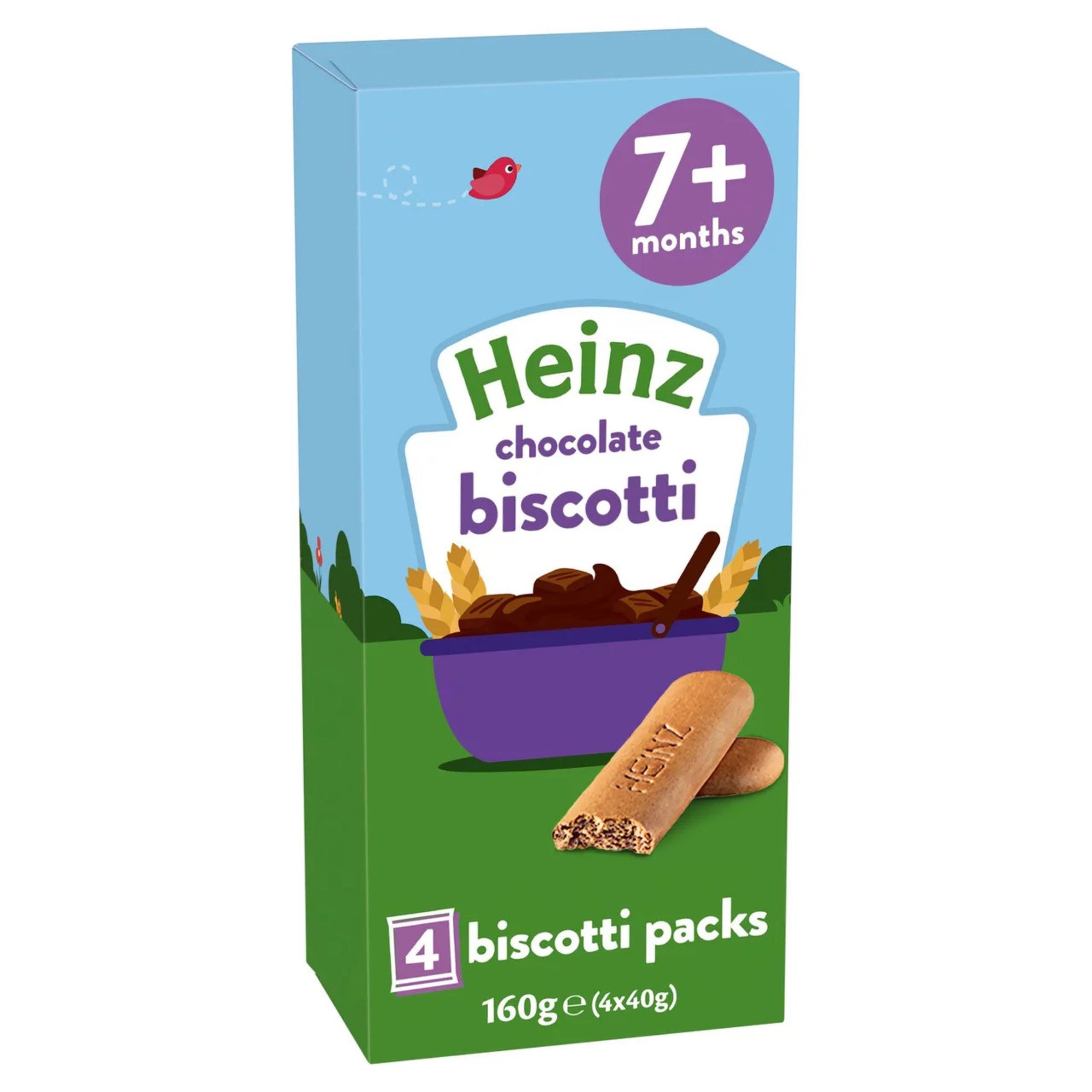 Heinz Chocolate Biscotti Multipack Baby Food Snacks 160gm