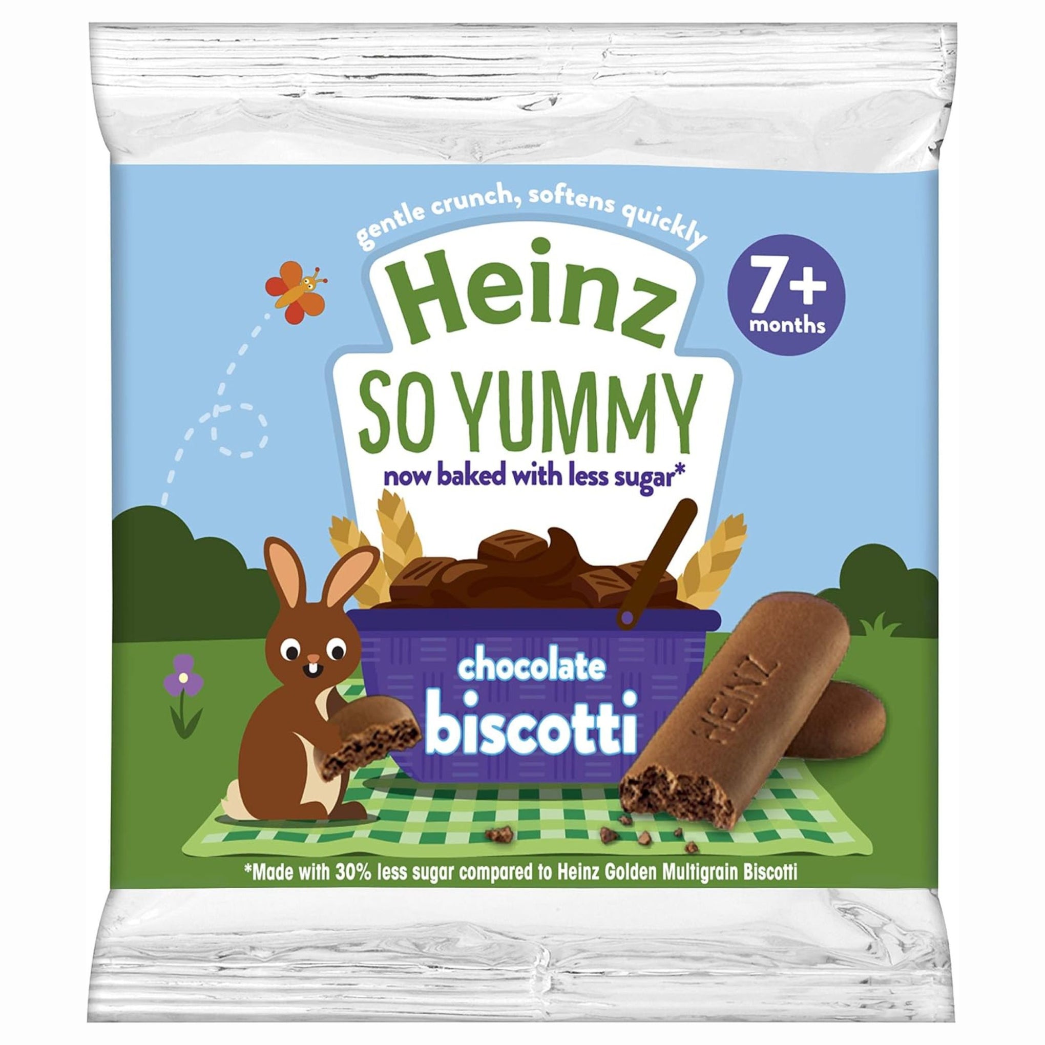 HEINZ SO YUMMYchocolet  BISCOTTI BABY FOOD SNACKS 7+ MONTHS 60G
