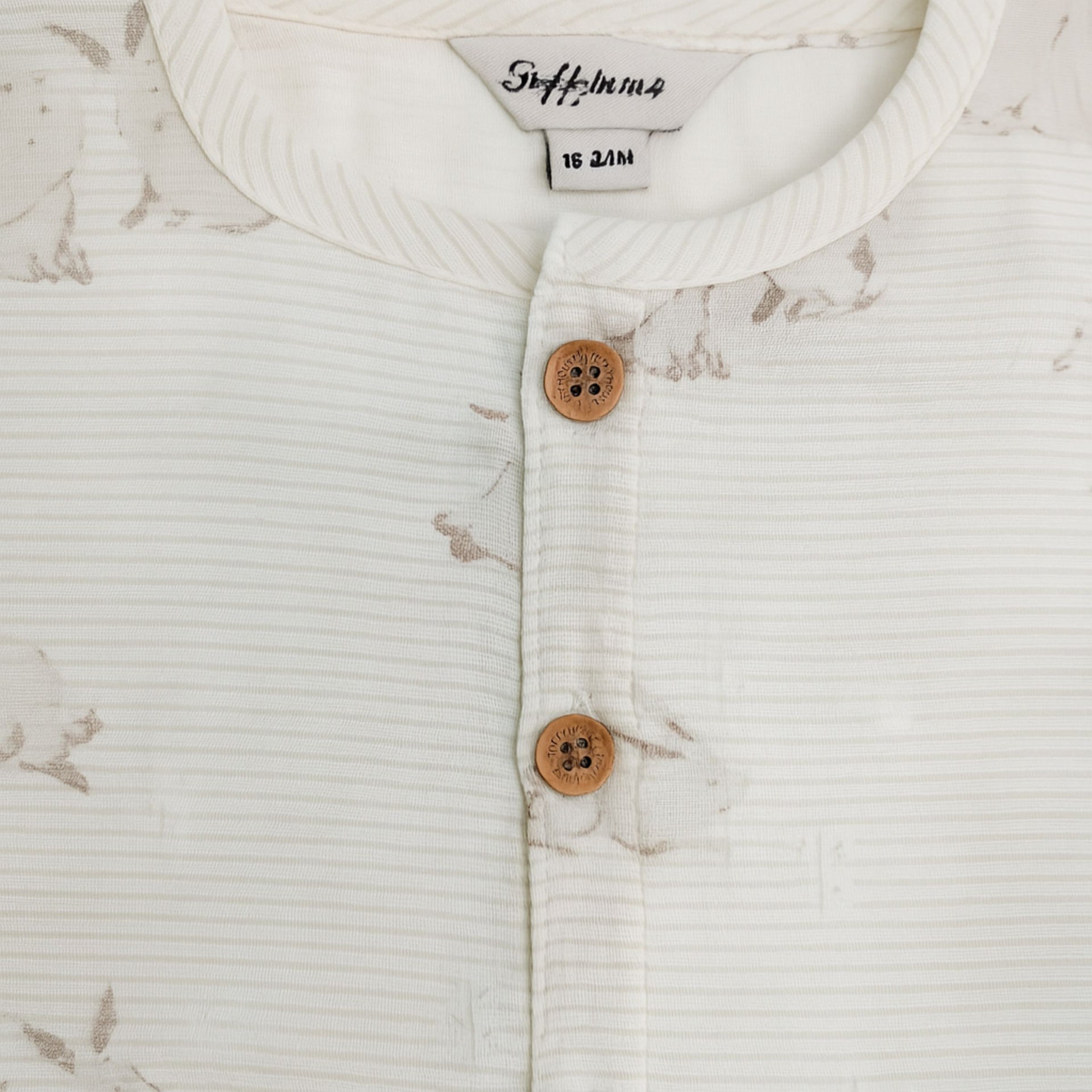 TOFFY HOUSE Soft Cotton Night Suit – Bunny Print | Full Sleeve | Wooden Look Buttons | Unisex |  9 Months – 3 Years