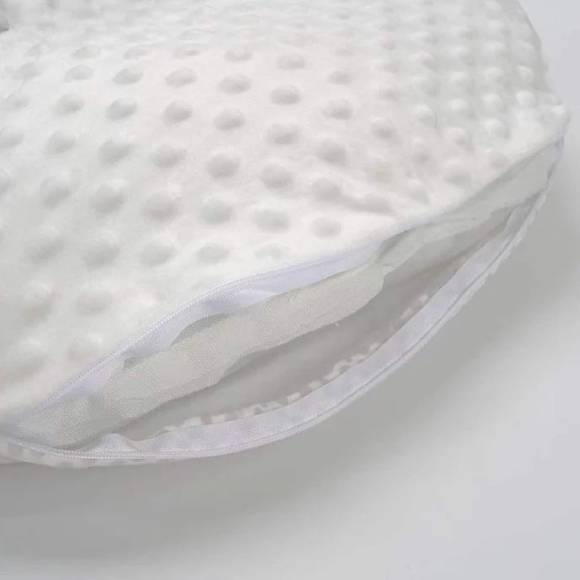 Smile Baby Ultra Soft Nursing Pillow for Newborns – White Dot Texture with Cute Giraffe Embroidery | Support Cushion for Feeding & Tummy Time (0–12 Months)