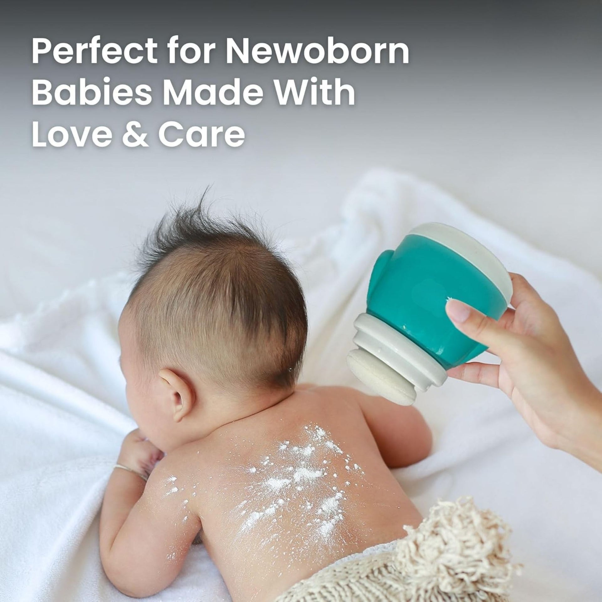 Smile Baby Powder Puff | Soft & Gentle Baby Face and Body Powder Applicator