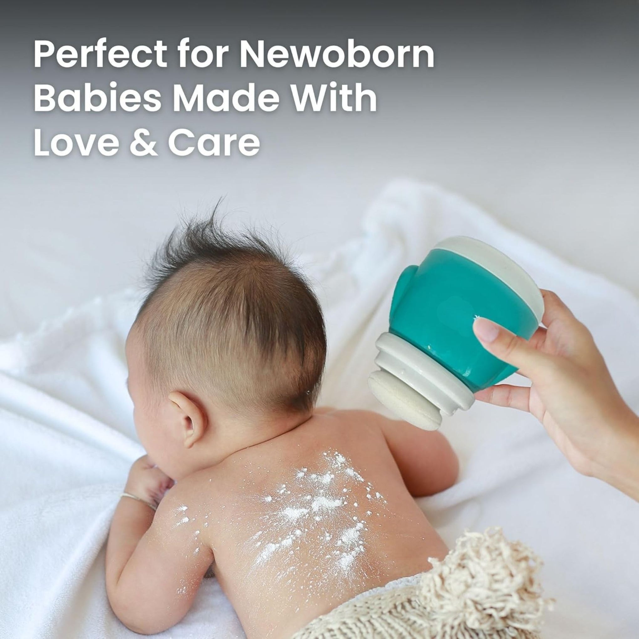 Smile Baby Powder Puff | Soft & Gentle Baby Face and Body Powder Applicator