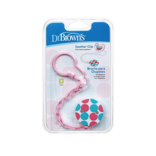 Dr. Brown's Kid's Pacifier Chain Baby Soother Clip (Pink)