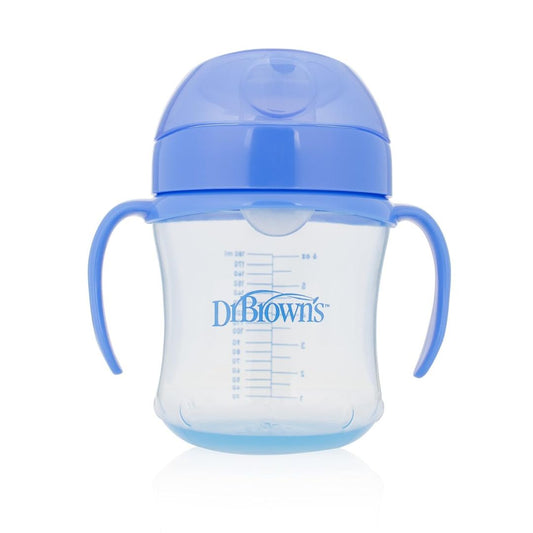 Dr. Brown's Soft-Spout Transition Cup, 6 oz (6m+), Blue,