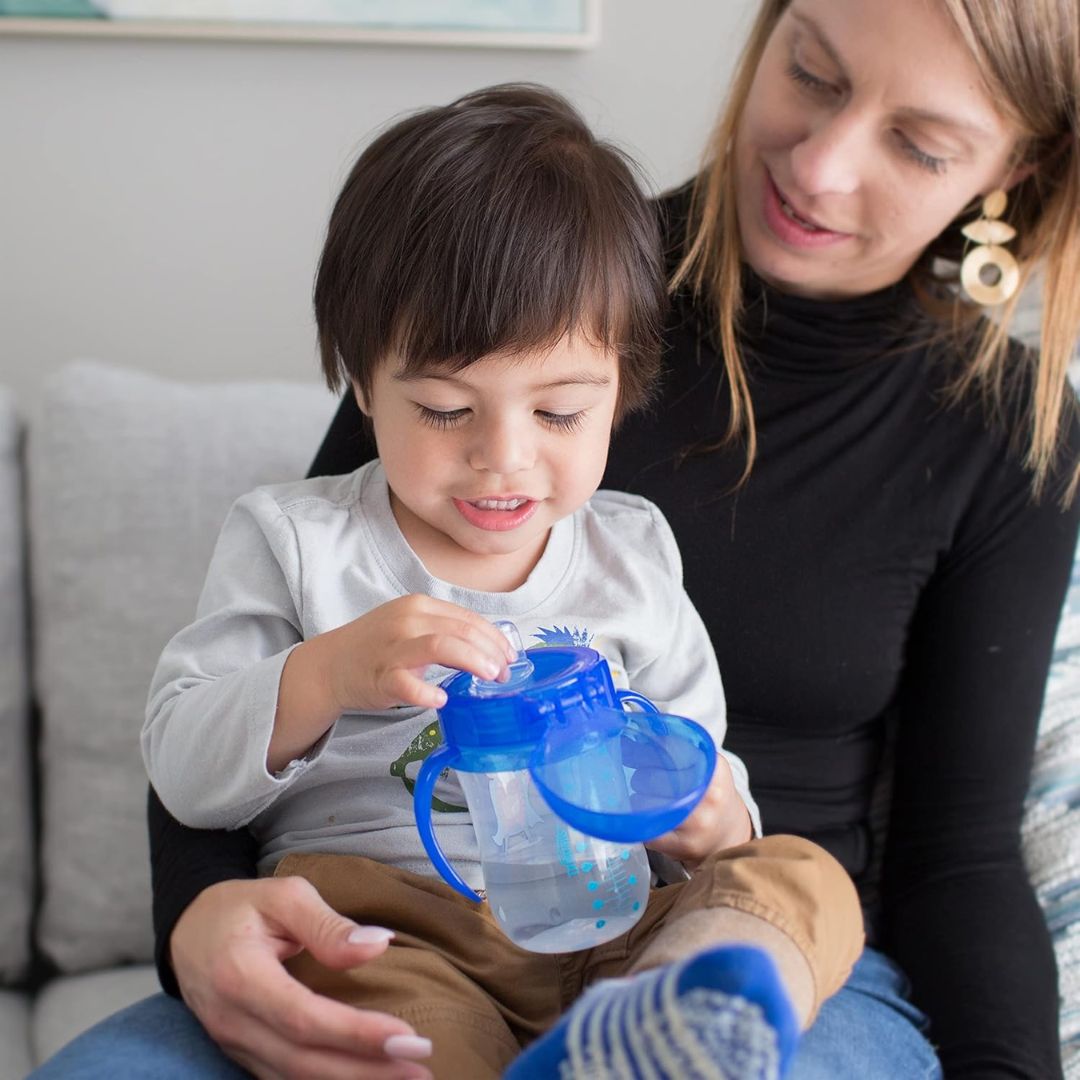 Dr. Brown's Milestones Toddler Soft Spout Cup Blue 255 ml.