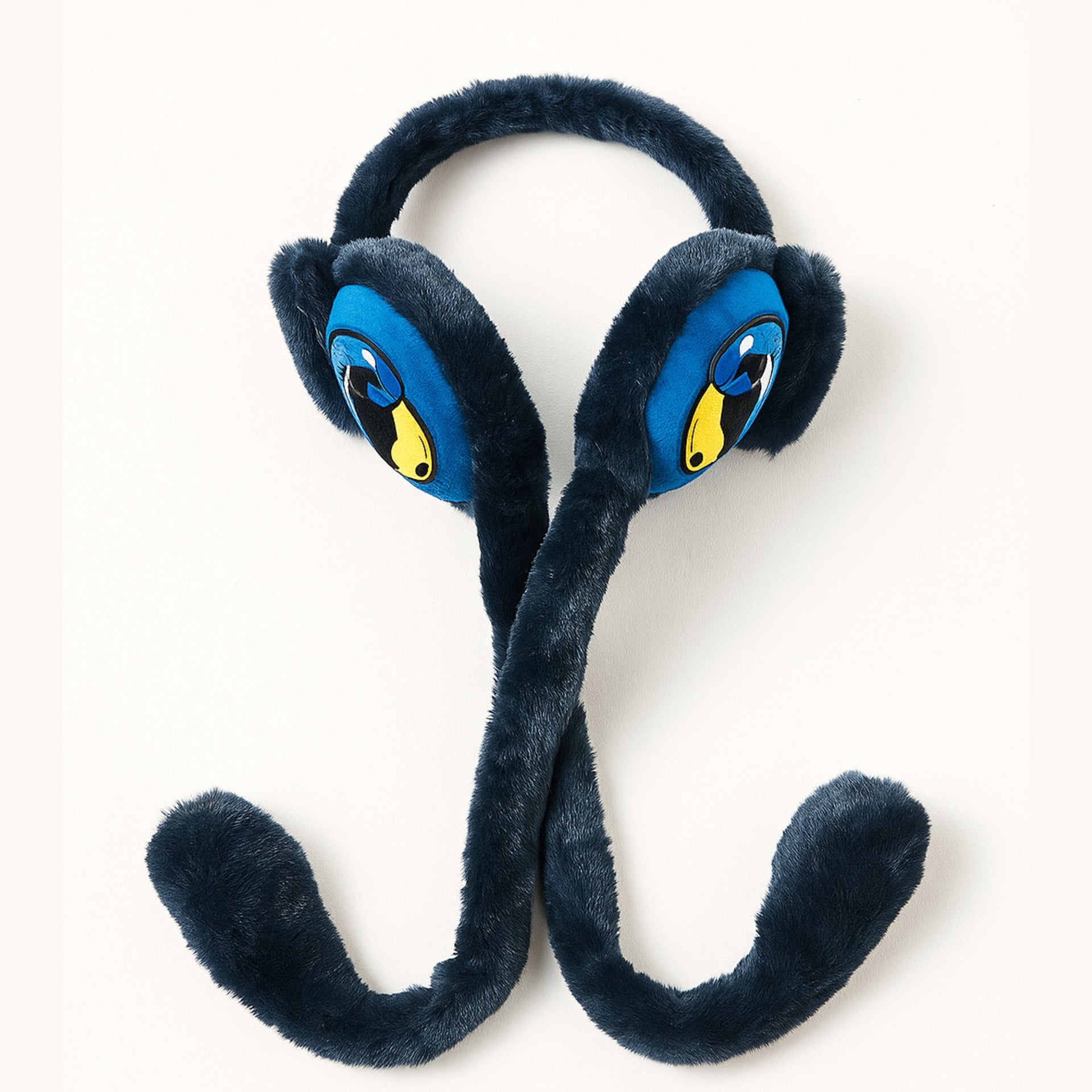 Smile Baby Super Soft Plush Winter Ear Muffs for Kids | Cute Cartoon Character Warm Earmuffs with Long Plush Tails | Unisex Baby Ear Cover (Multiple Colors)