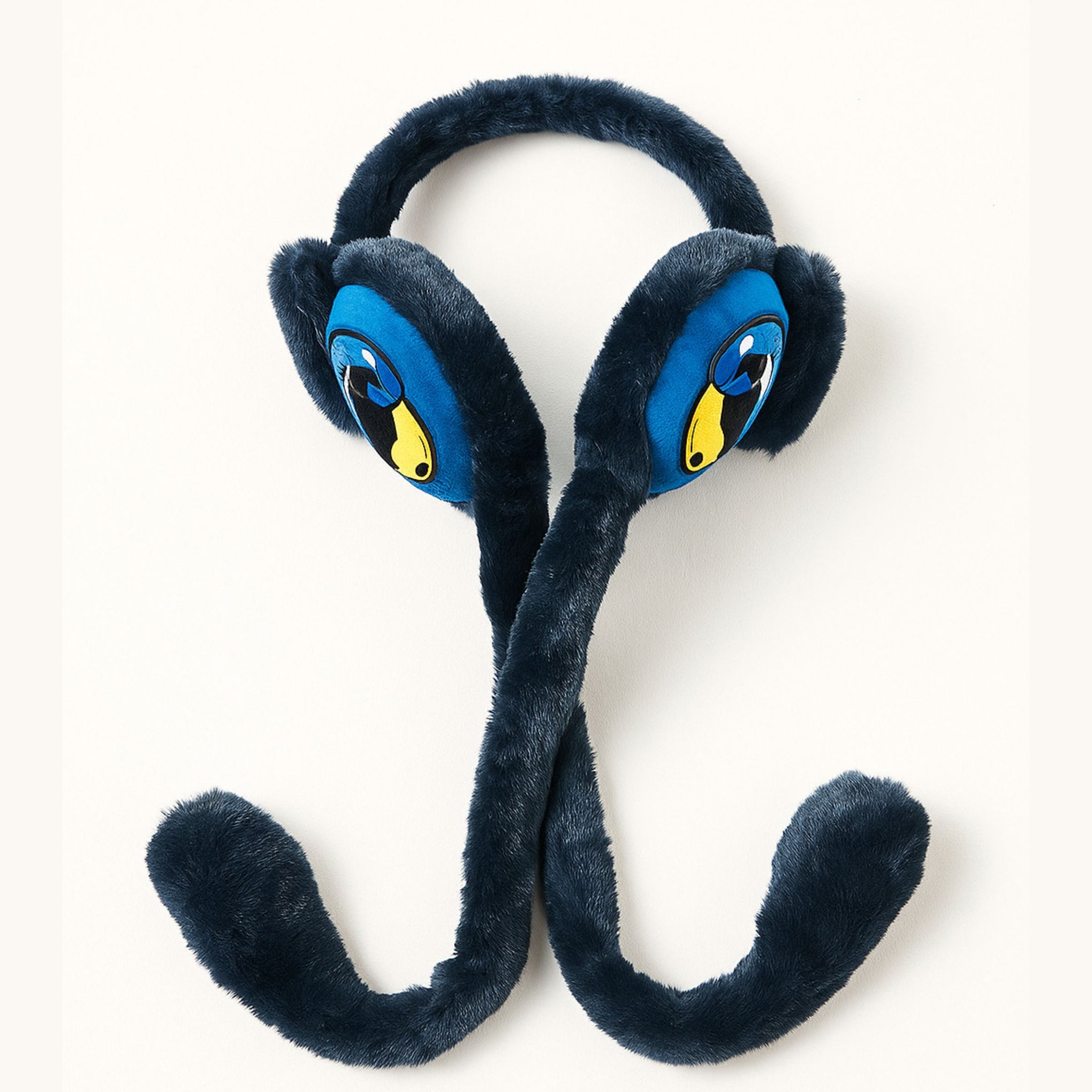 Smile Baby Super Soft Plush Winter Ear Muffs for Kids | Cute Cartoon Character Warm Earmuffs with Long Plush Tails | Unisex Baby Ear Cover (Multiple Colors)