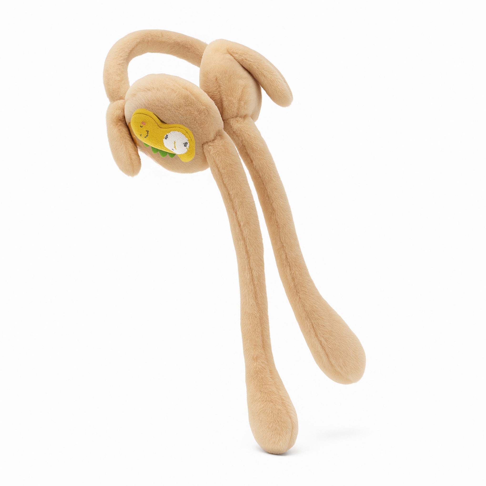 Smile Baby Plush Bunny Earmuffs for Kids | Soft & Warm Winter Ear Covers with Long Moving Ears | Pink, Cream, White & Grey