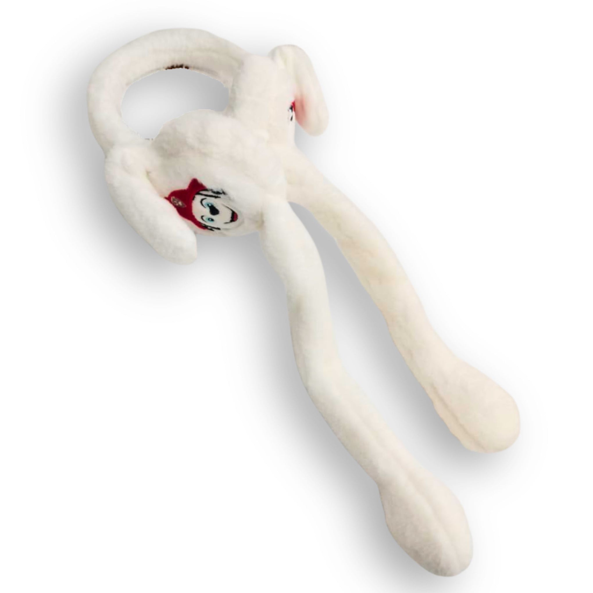 Smile Baby Cartoon Plush Ear Muffs for Kids | Soft Winter Warm Ear Covers | Cute Character Design (Blue, Grey, Pink, White) | Baby & Toddler Winter Accessory