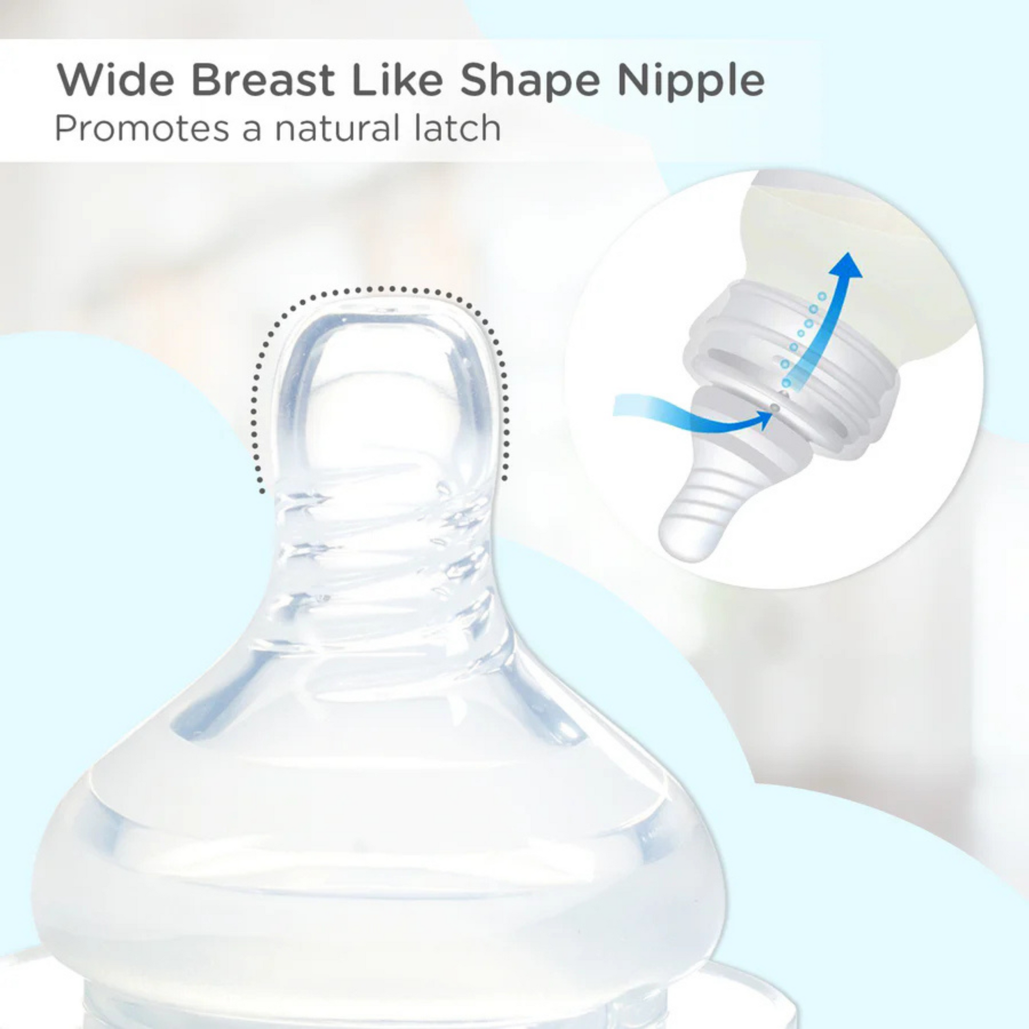 Mee Mee Premium Baby Glass Feeding Bottle (50 ml,)