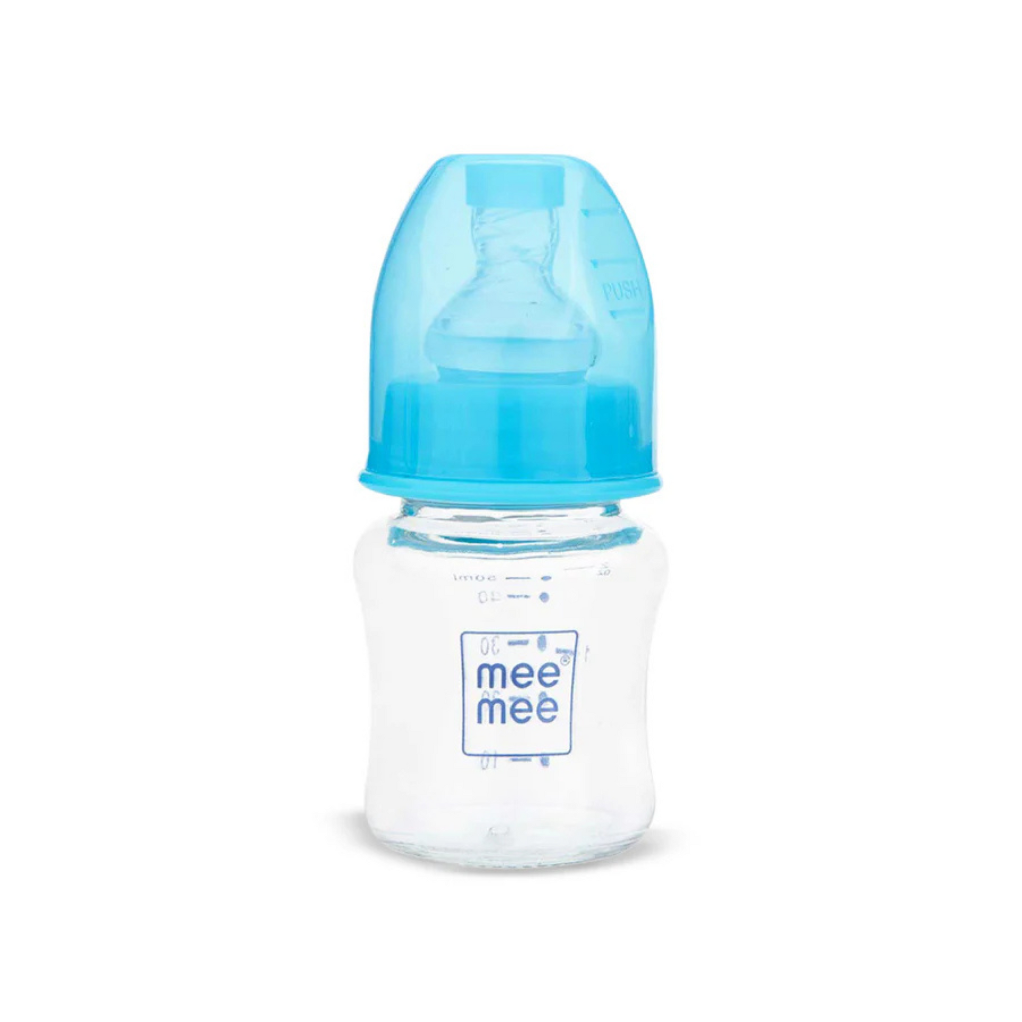 Mee Mee Premium Baby Glass Feeding Bottle (50 ml,)