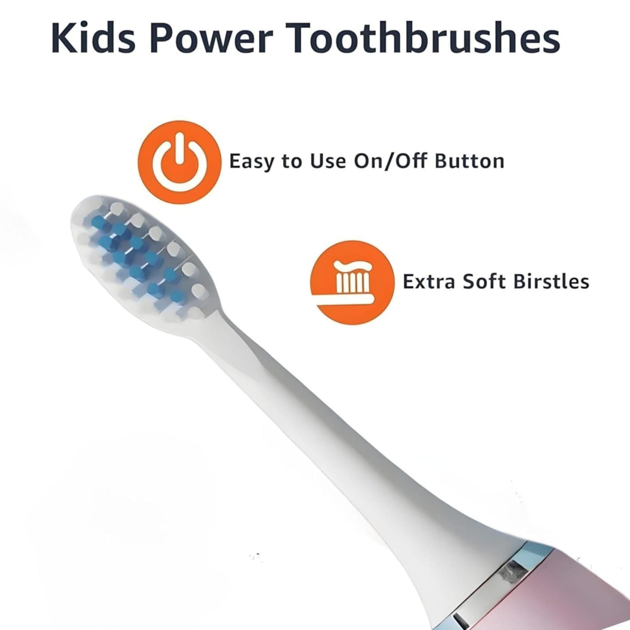 Smile Baby kids Electric Toothbrush with Cartoon Characters, Soft Bristles Battery Operated Kids Cartoonic Vibrating/Oscillating Toothbrush for cleaning the teeth (pink, 1pec)