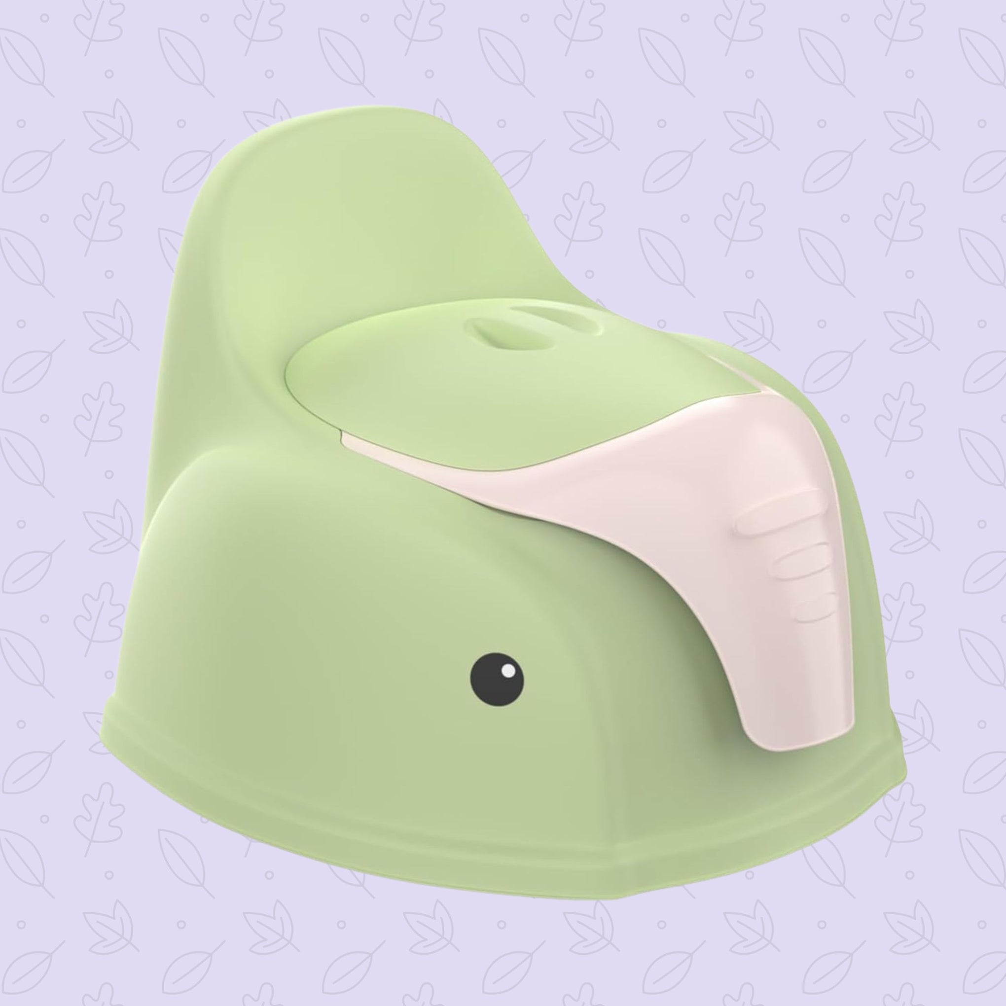 Smile Baby Toddler Potty Training Toilet Seat With Splash Guard - Portable Travel Potty for Children, Infant Potties Training Chair for Ages 1-6 Boys and Girls| ELEPHANT DESIGHN Pink & Green color