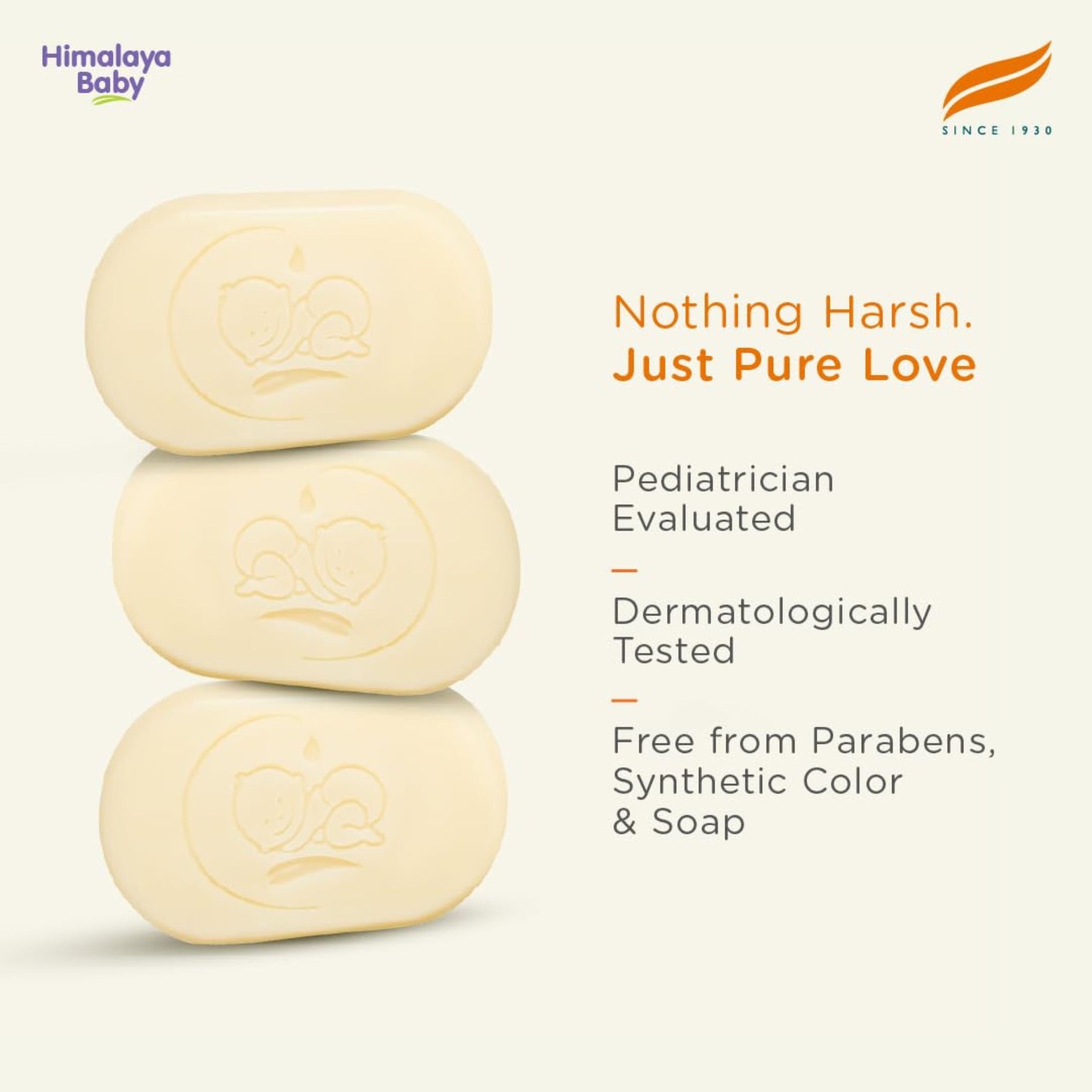 Himalaya Baby Bar with Pure Cow Ghee – 125g | Natural & Gentle Baby Soap