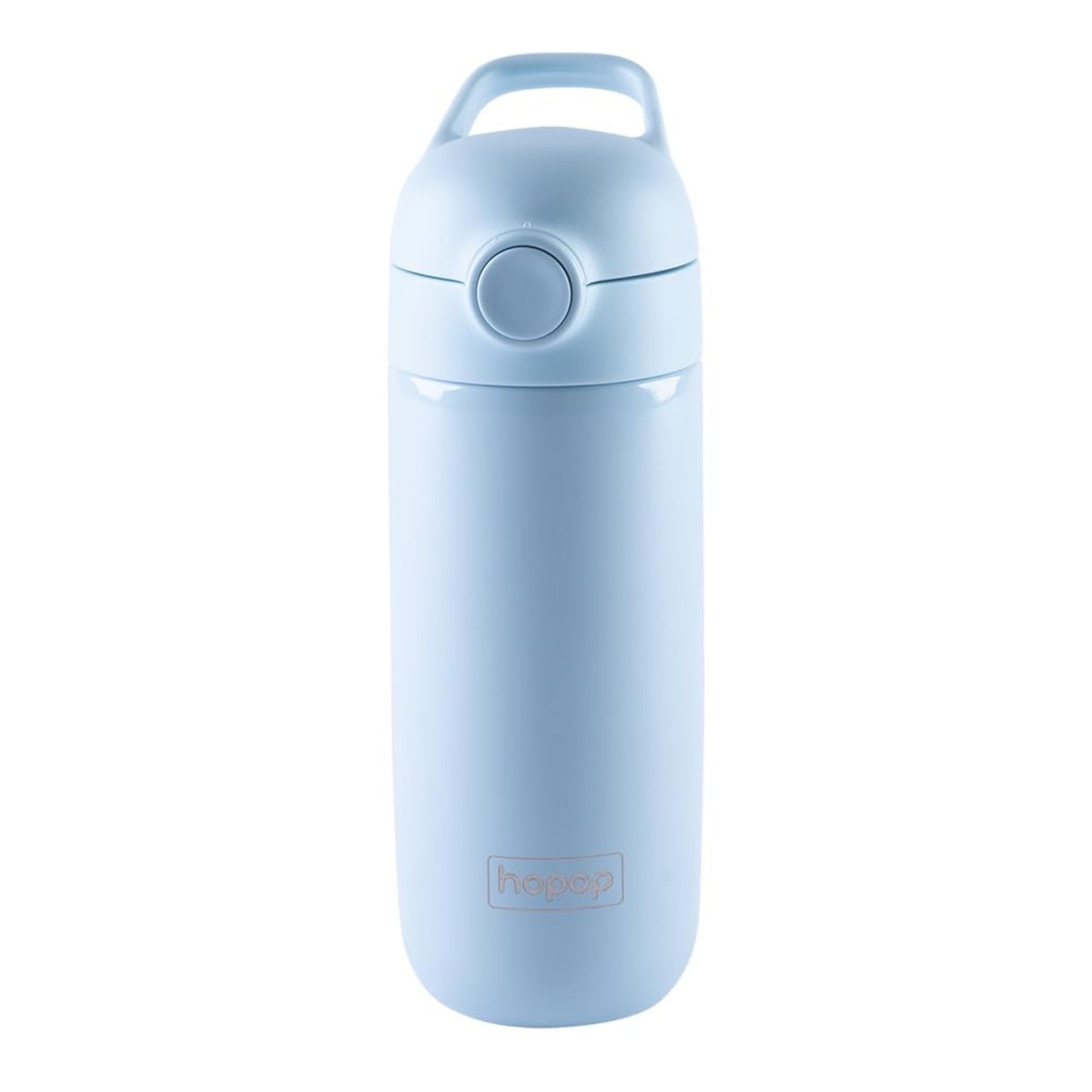 Hopop Insulated Stainless Steel Water Bottle | Double Walled Vacuum Insulated Flask Water Bottle | Thermosteel Hot and Cold Sipper Bottle with Carry Handle | BPA Free | 380ml | Blue