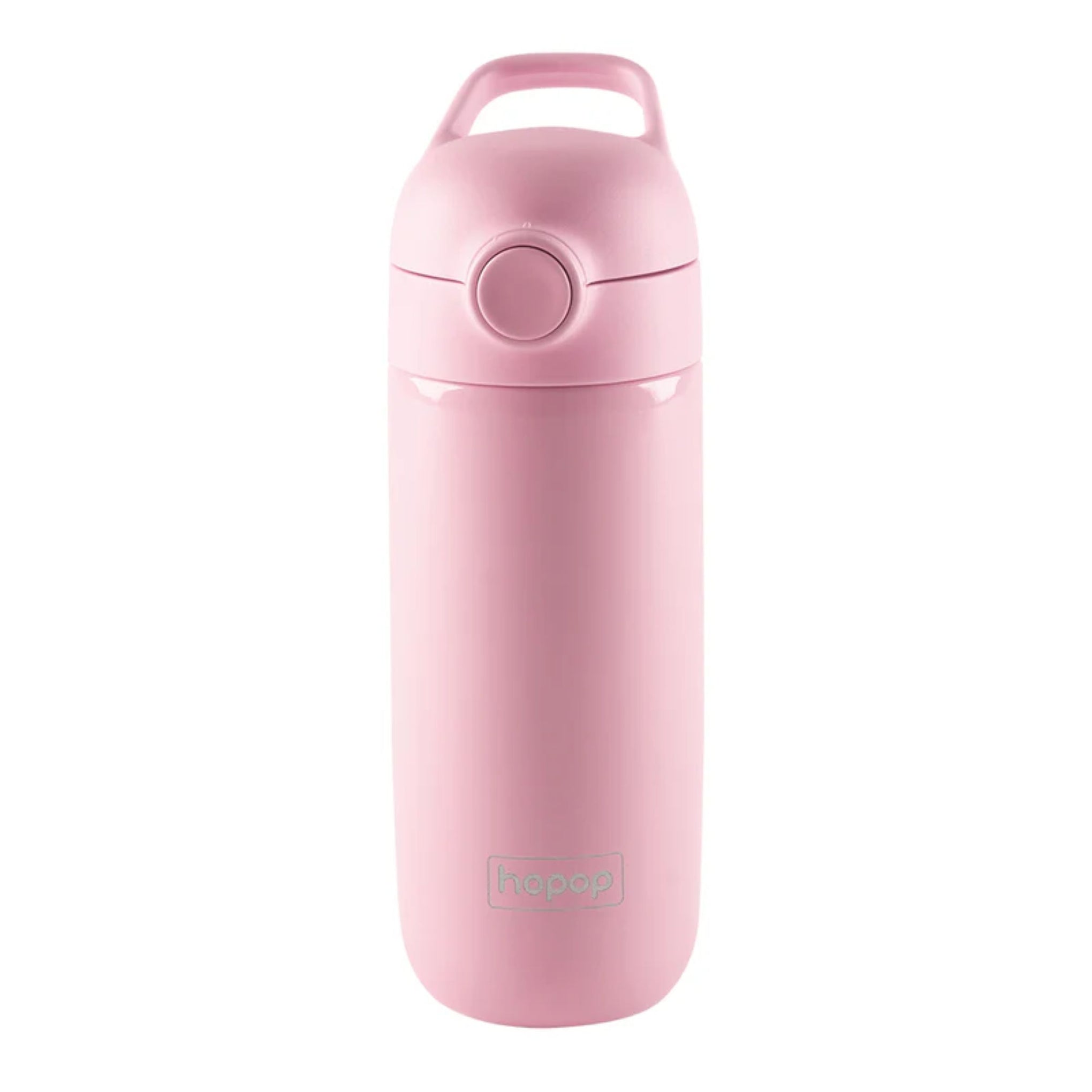 Hopop Insulated Stainless Steel Water Bottle | Double Walled Vacuum Insulated Flask Water | Thermosteel Hot and Cold Sipper Bottle with Carry Handle | BPA Free | 380ml | pink
