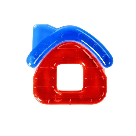 Hopop Silicone Baby Teether in House Shape - Multicolor