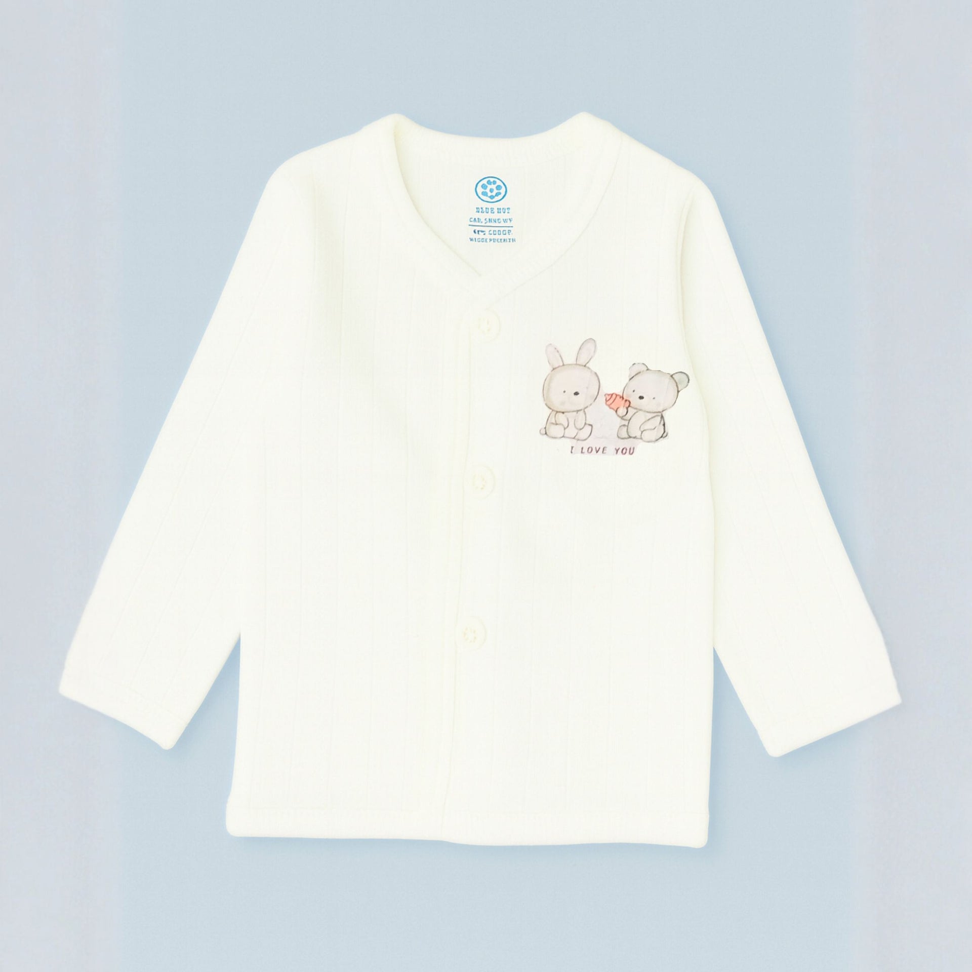 Premium Baby Cotton Front-Open Jabla/Upperwear – Soft Ribbed Full-Sleeve Shirts with Cute Cartoon Prints | 0–12 Months | Unisex | Pack of 3