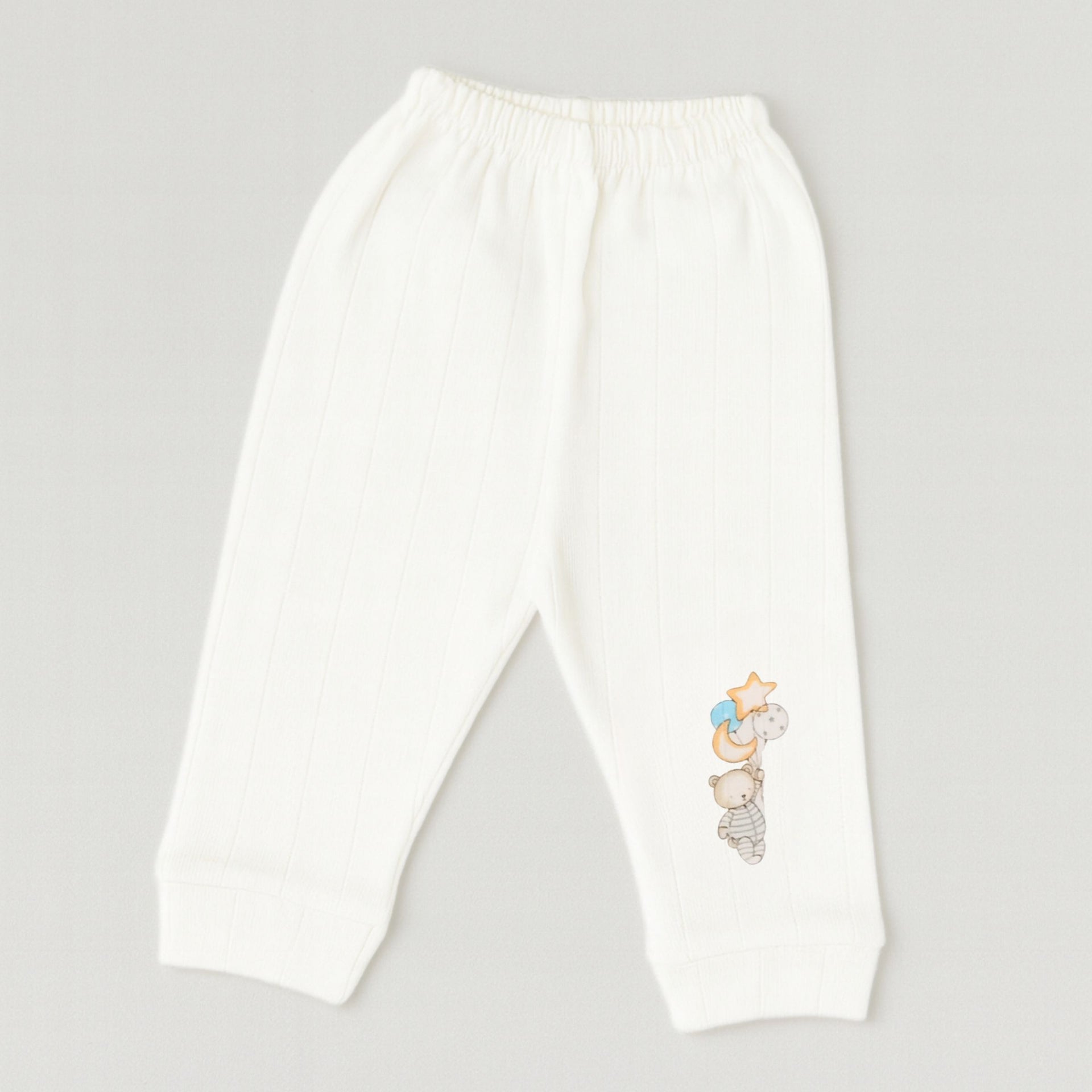 Newborn Baby Cotton Leggings – Ultra-Soft Ribbed Pants with Cute Prints | New born | Unisex Infant Wear (Pack of 3)