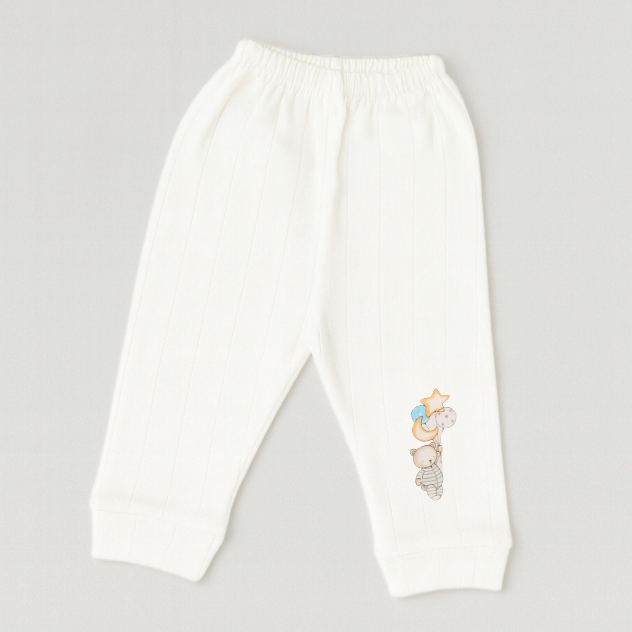 Newborn Baby Cotton Leggings – Ultra-Soft Ribbed Pants with Cute Prints | New born | Unisex Infant Wear (Pack of 3)