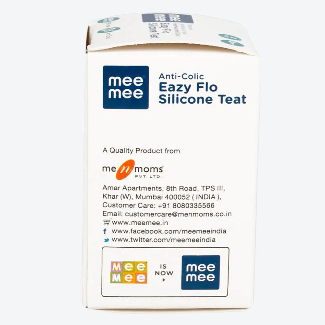 Mee Mee Anti-Colic Easy Flo Silicone Teat for Baby ( 2 pcs pack )
