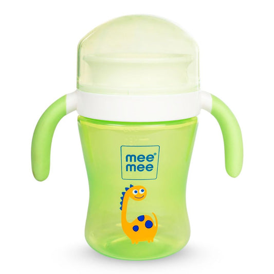 Mee Mee Baby Trainer Sippy Cup | Soft Spout, Leakproof Sipper for Toddlers | Dual Handle for Easy Grip | Non -Toxic, Lightweight & BPA Free, Green (240 Ml)