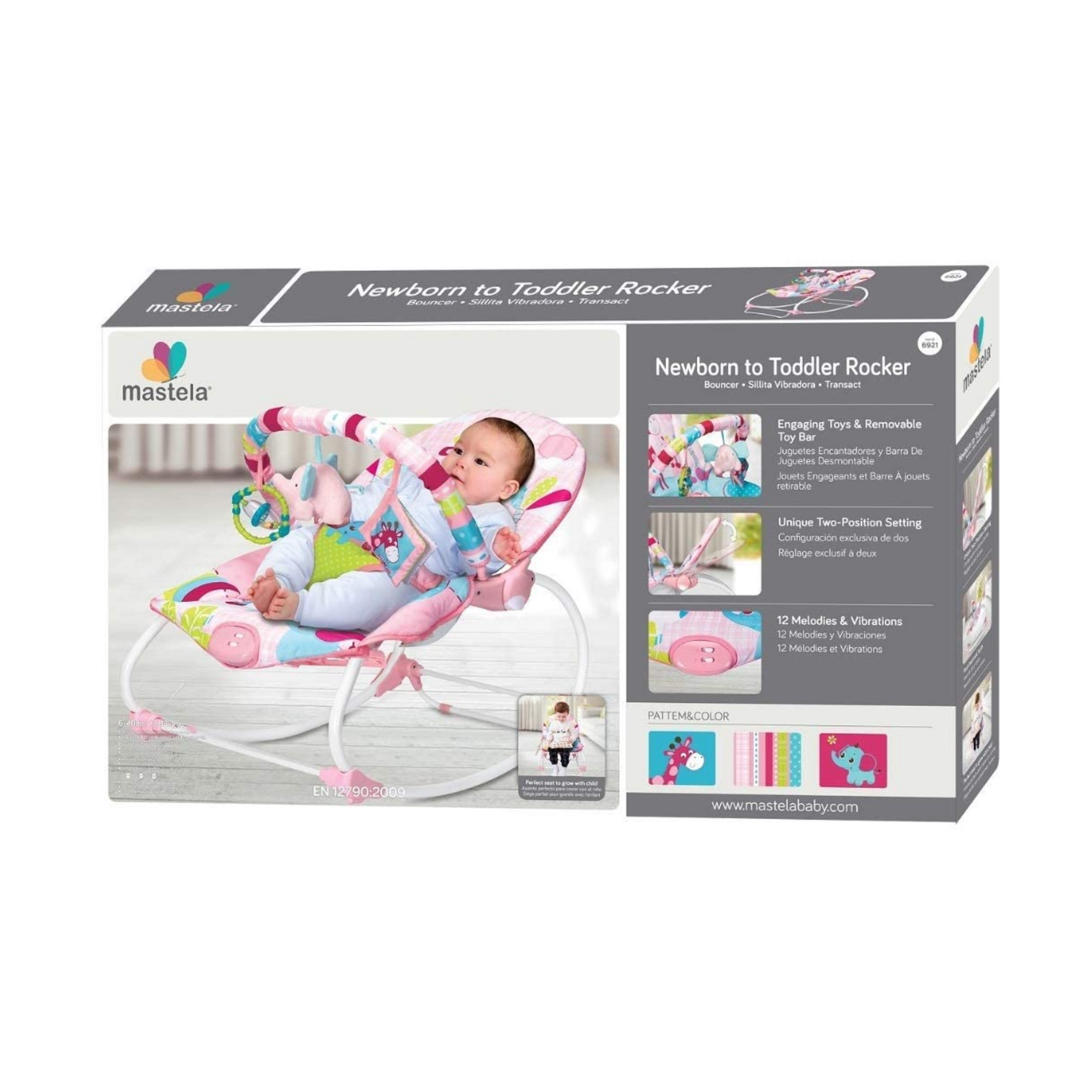 Mastela Newborn to Toddler Rocker- Pink