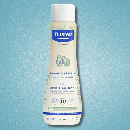 Mustela Baby Gentle Shampoo with Natural Avocado - Hair Care for Kids of all Ages & Hair Types - Tear-Free & Biodegradable Formula 200ml and 500ml