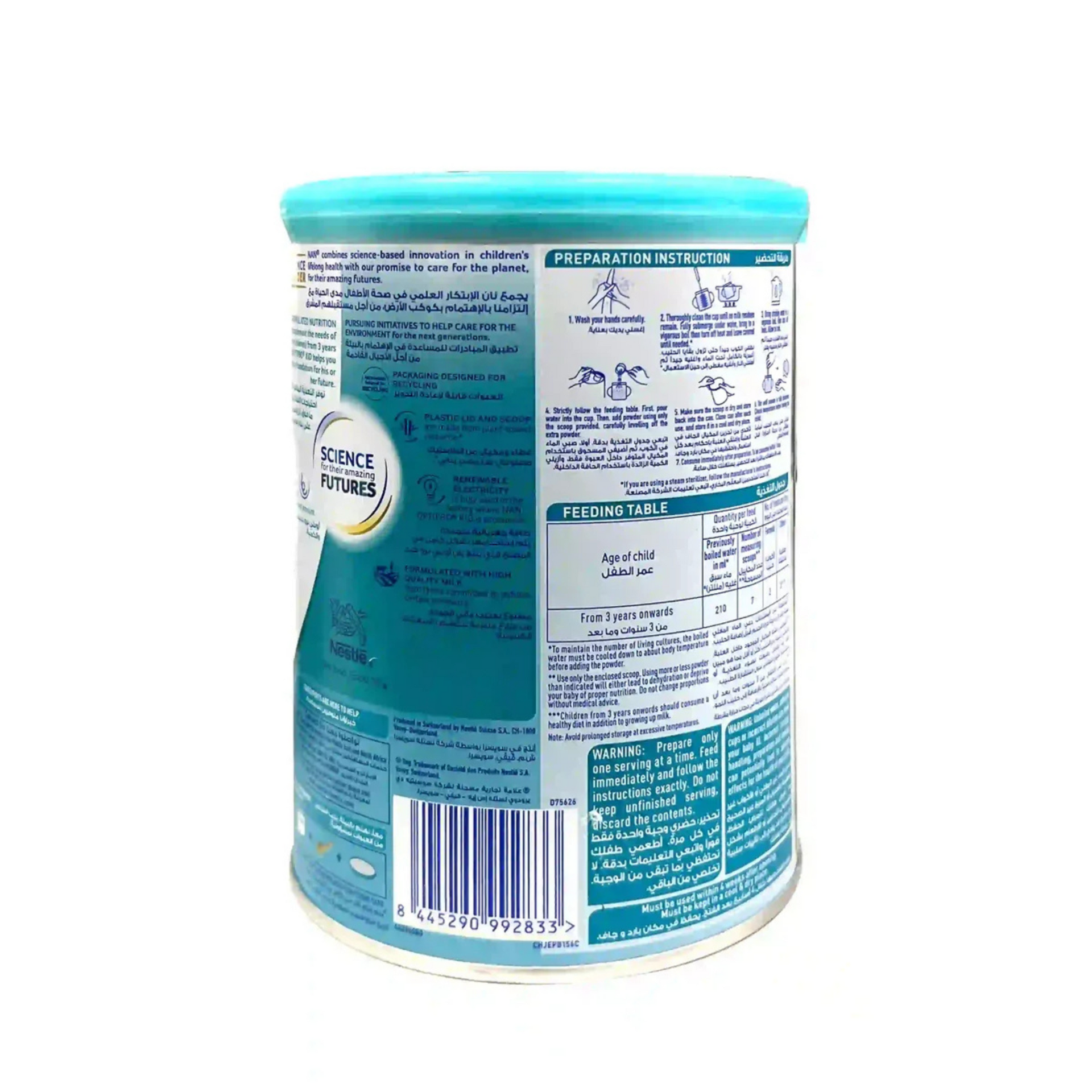 Nestle Nan Optipro Starter, Follow-up Formula, Stage -4, 400g, 3 to 6 Years