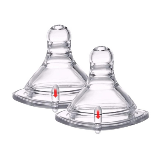 Buddsbuddy Premium Wide Neck Nipples |Anti Colic Silicone Teats 2Pcs