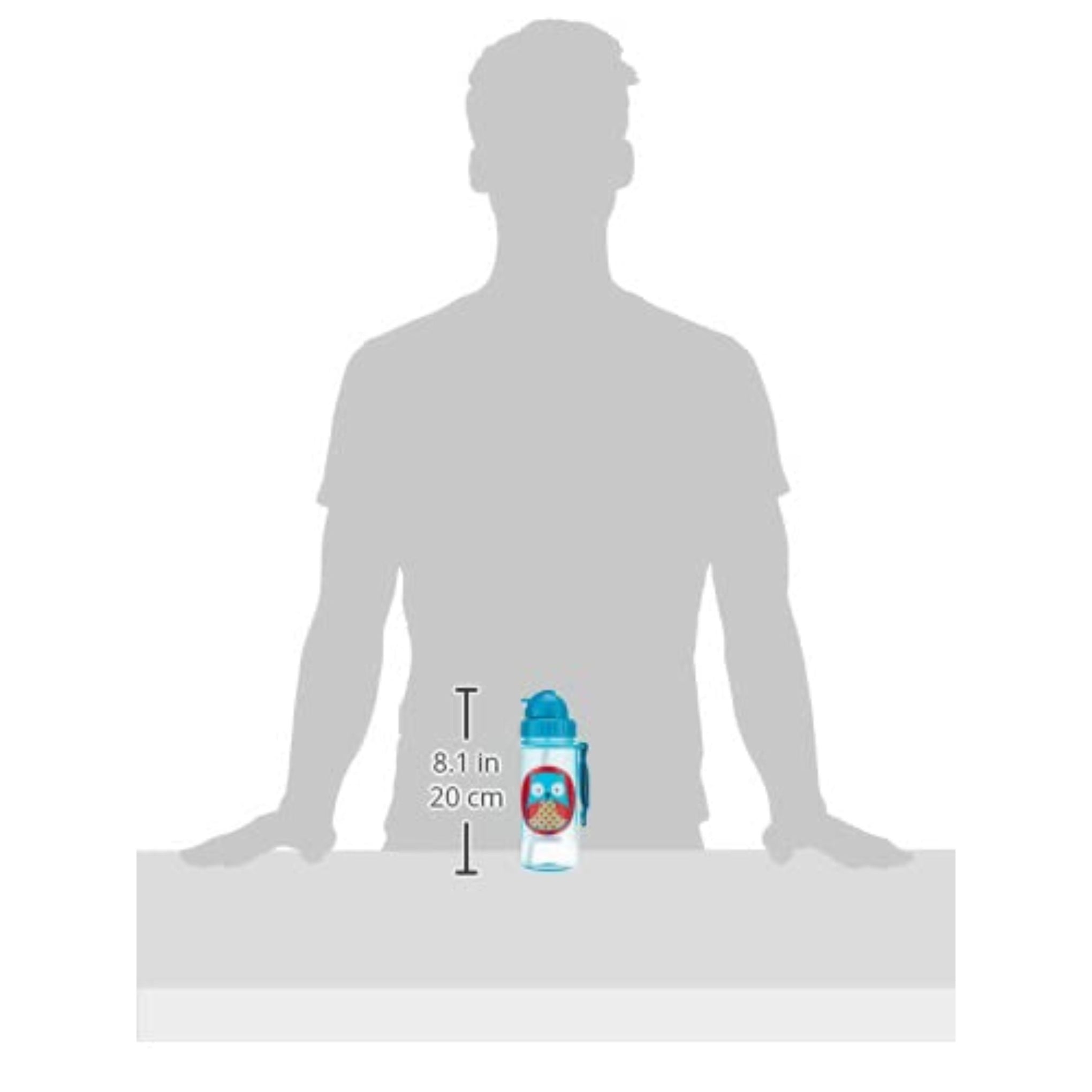 Skip Hop Zoo Straw Bottle Pp Owl (18 Months to 36 Months)