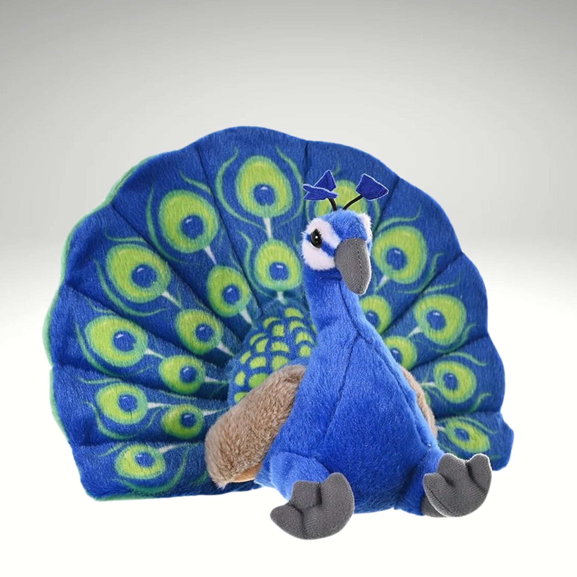 Wild Republic Peacock Plush| Stuffed Animal| Plush Toy| Gifts For Kids| blue