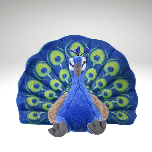 Wild Republic Peacock Plush| Stuffed Animal| Plush Toy| Gifts For Kids| blue