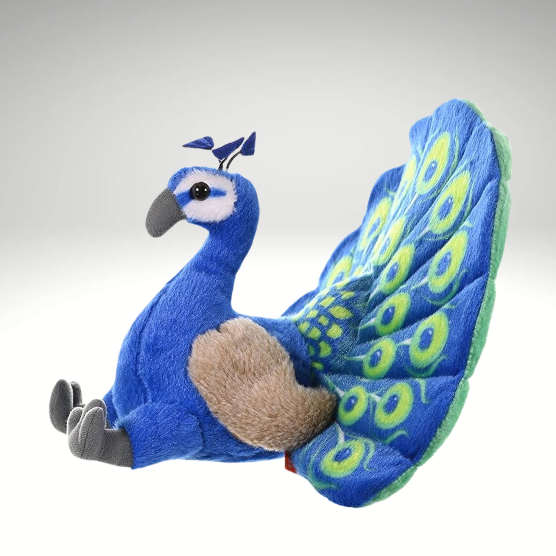 Wild Republic Peacock Plush| Stuffed Animal| Plush Toy| Gifts For Kids| blue