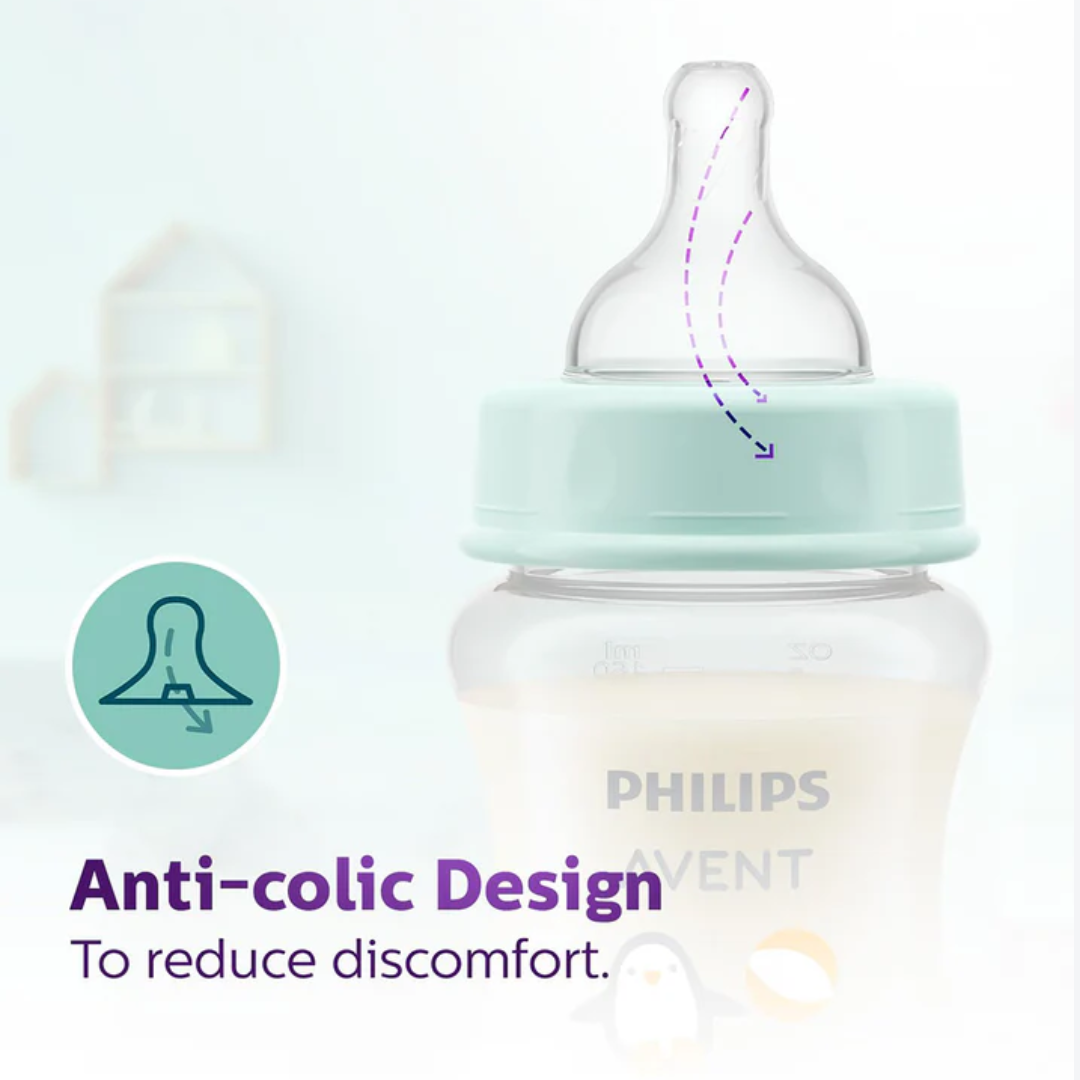 Philips Avent Grow Teat-Anti Colic-BPA Free-Flow 2 (1M+)-Pack of 2-Feeding Bottle Teat & Nipple