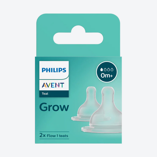 Philips Avent Grow Teat-Anti Colic-BPA Free-Flow 1 (0M+)-Pack of 2-Feeding Bottle Teat & Nipple