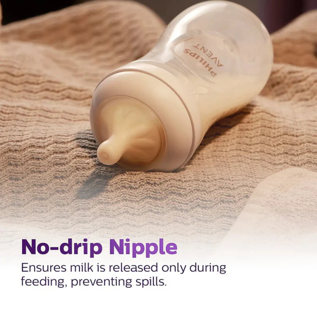 Philips Natural Response Feeding Bottle Nipple-Flow 4 (3M+)-Pack of 2-Feeding Bottle Teat