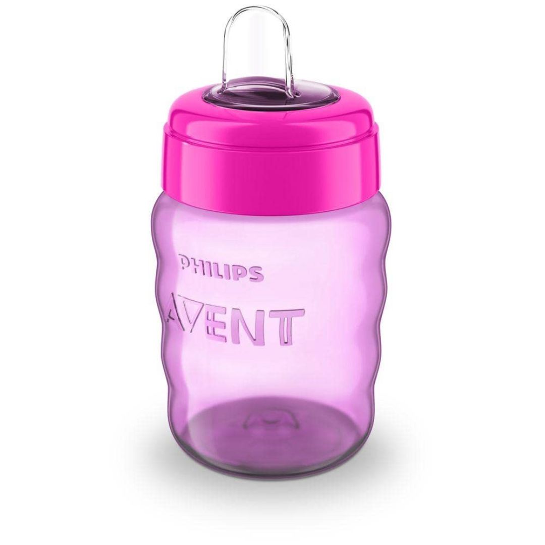 Philips Avent Silicone Classic Spout Cup Without Handle | Pink/Purple | 260ml