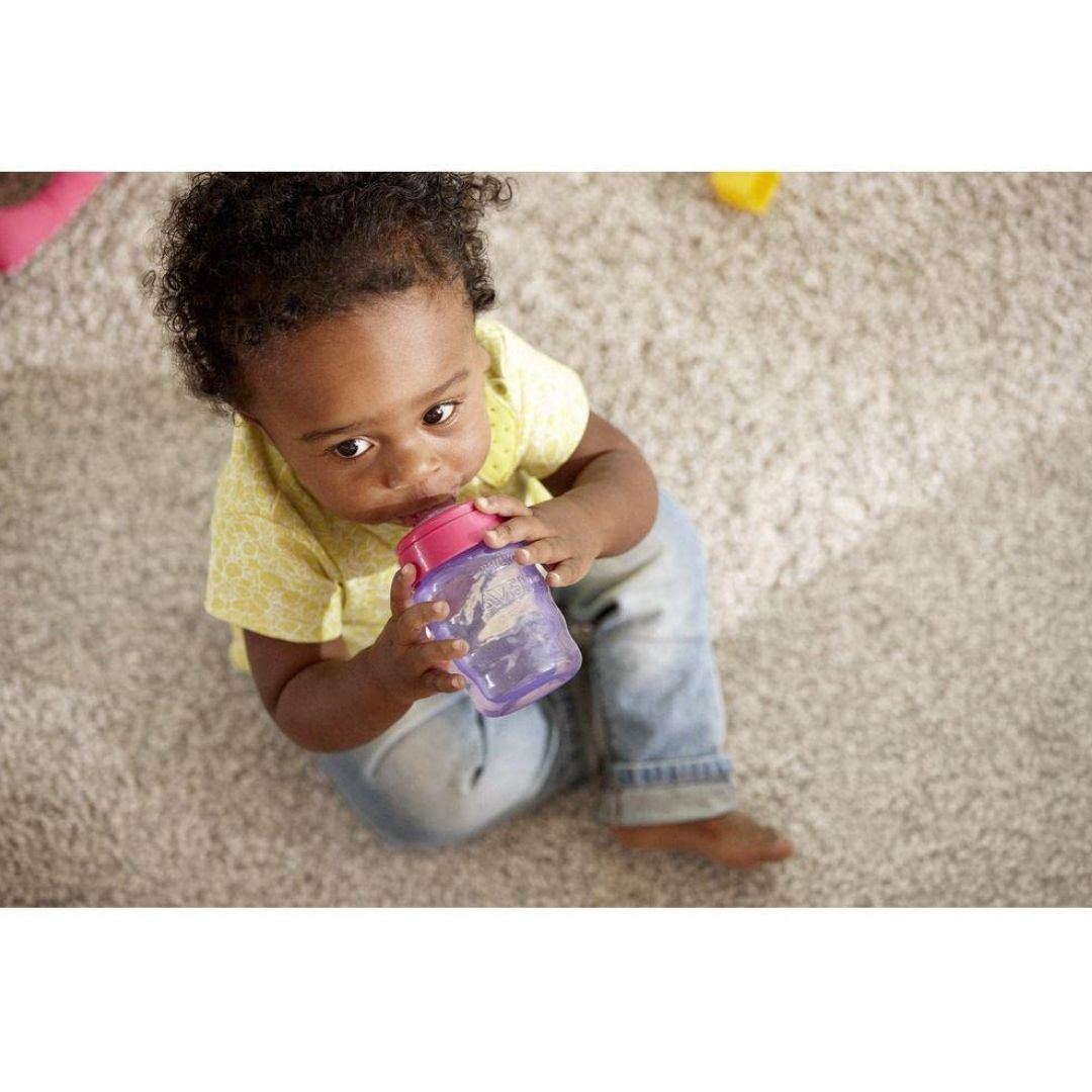Philips Avent Silicone Classic Spout Cup Without Handle | Pink/Purple | 260ml