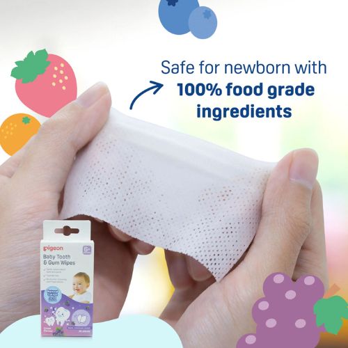 Baby Tooth & Gum Wipes (GRAPE, NATURAL, STB) 20S