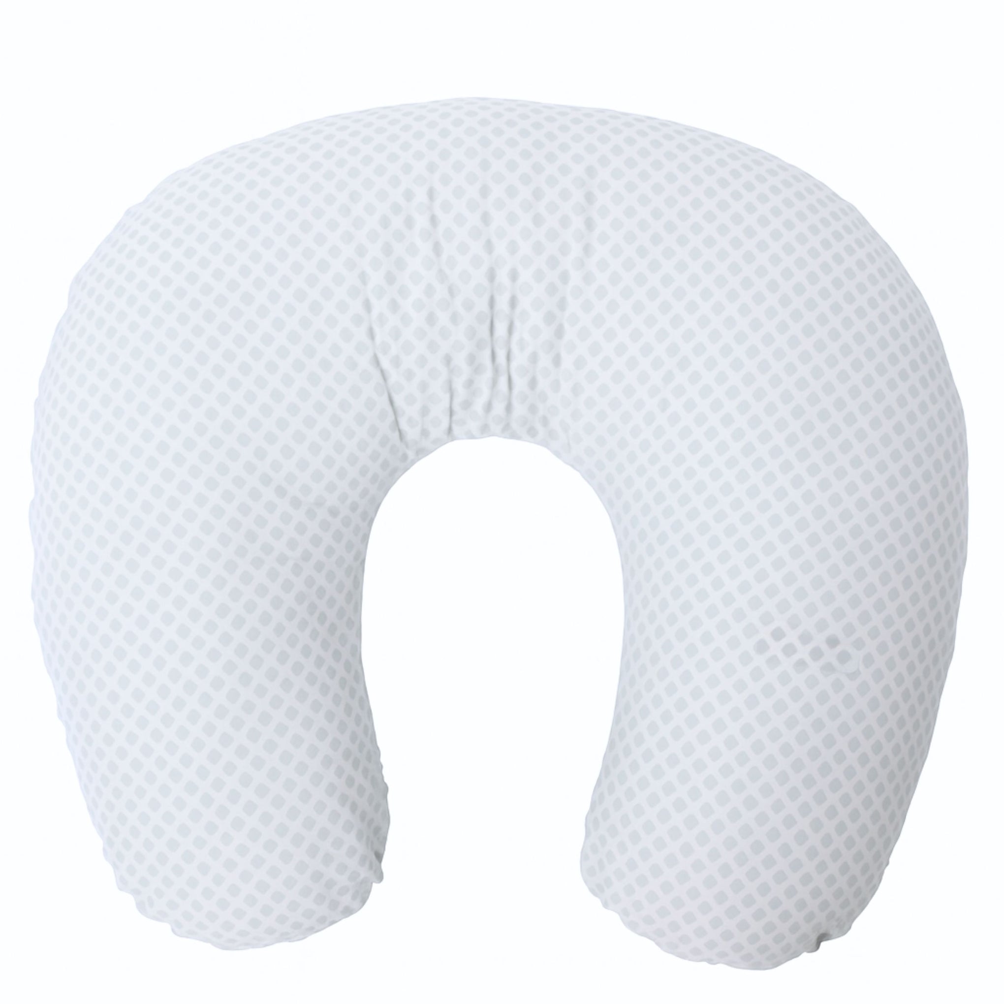 Smile Baby U-Shaped Nursing Pillow – Soft Cotton Support Cushion for Breastfeeding, Bottle Feeding & Baby Support (Grey Polka Dots)