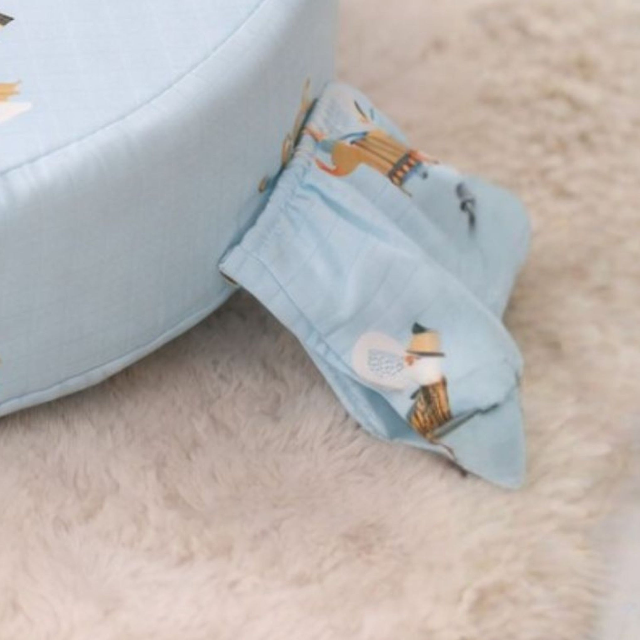 Smile Baby New Born Pillow Feeding | Soft Cotton Animal Print Feeding & Nursing Support Pillow | Comfortable U-Shape Infant Feeding Cushion