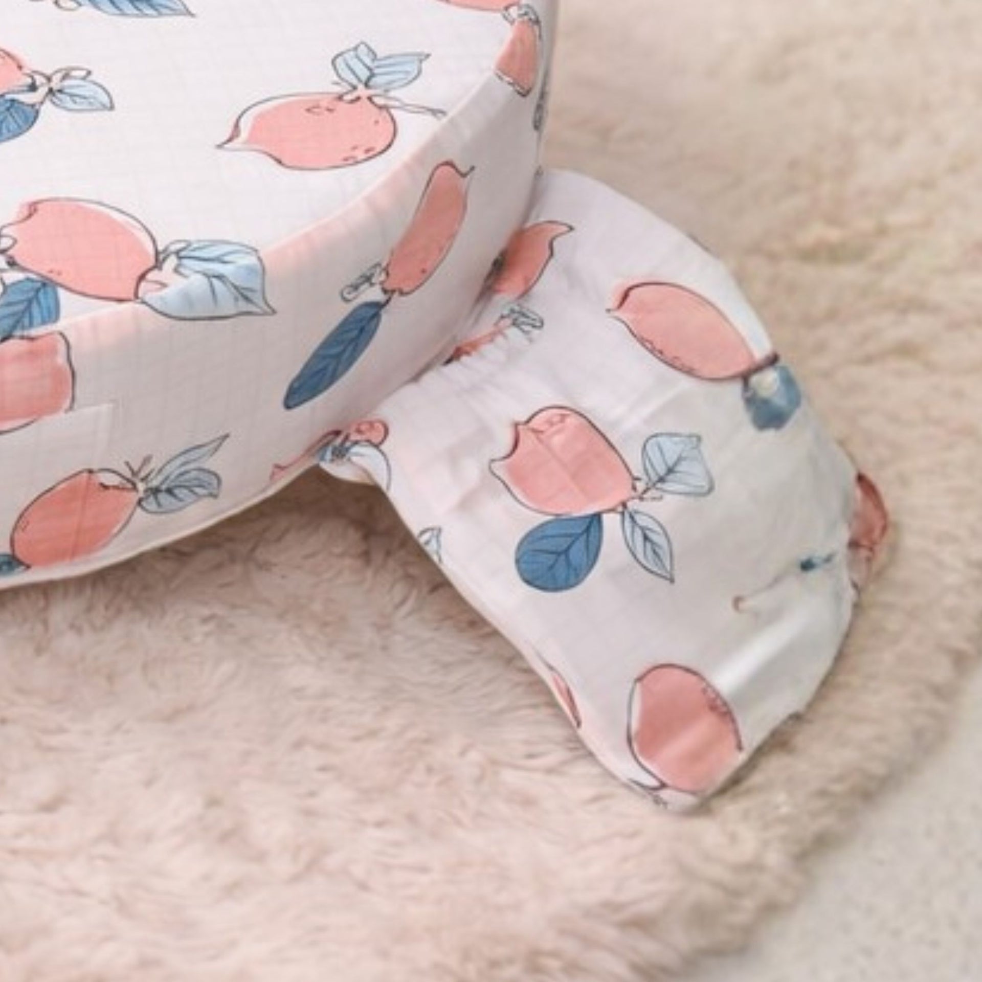 Smile Baby New Born Pillow Feeding | Soft Cotton Baby Feeding Support Pillow with Storage Pocket | Comfortable Nursing & Feeding Cushion for Newborns