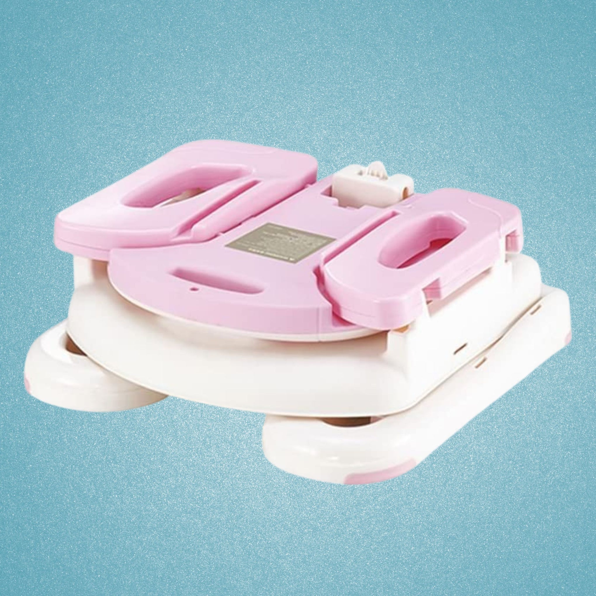 Mustela Adjustable Booster Feeding Seat | Toddlers Chair for Eating with Harness Secures Baby Tightly While You Feed - Pink