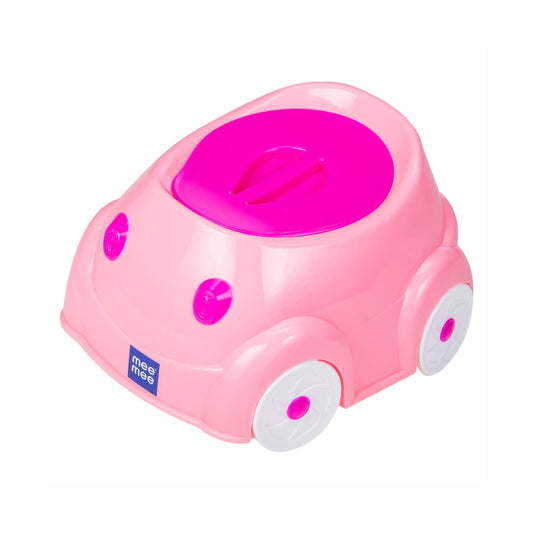 Mee Mee 2 in 1 Potty Chair & Baby Seat | Easy to Clean Potty with Cover | Car Potty with Storage (Pink)