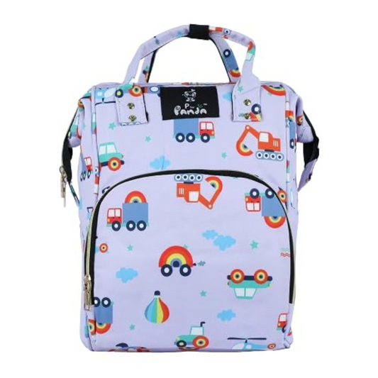 Smile Baby Diaper Bag/ Mummy Bag/ Nursery Bag Stylish Travelling Backpack Spacious, Multifunctional, Stylish & Waterproof baby bag.(  Panda Purple)