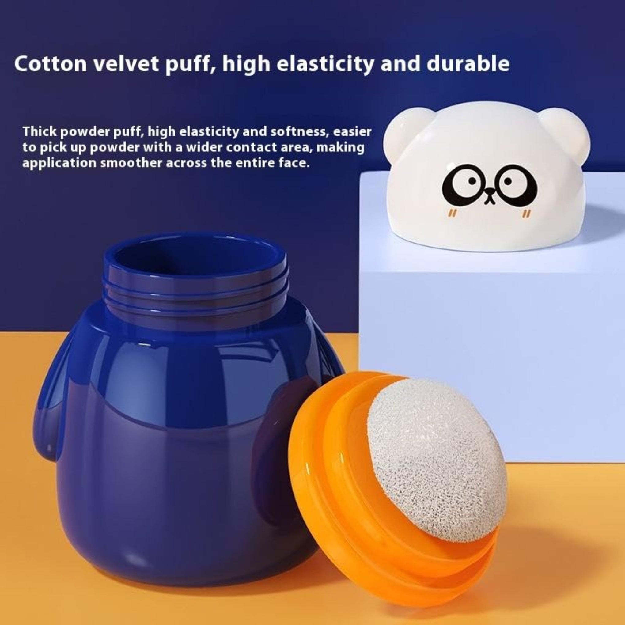 Smile Baby Pig-Shaped Powder Puff | Cute & Gentle Baby Powder Applicator